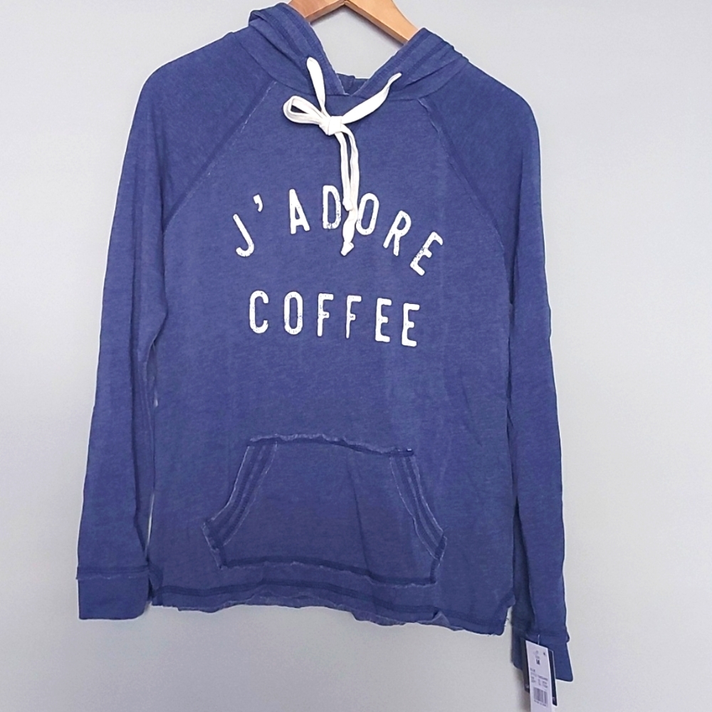 NWT Grayson Threads J' Adore Coffee pullover hoodie sz Medium